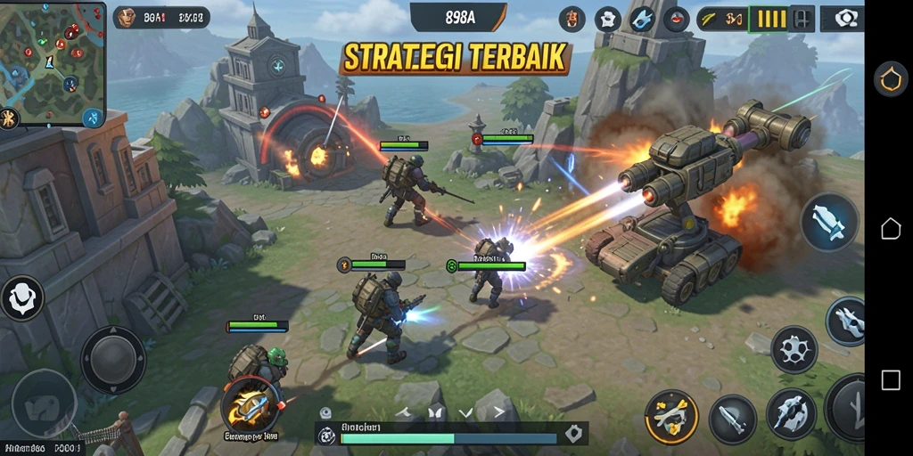 Tangkapan layar menampilkan gameplay SLG yang mendebarkan.