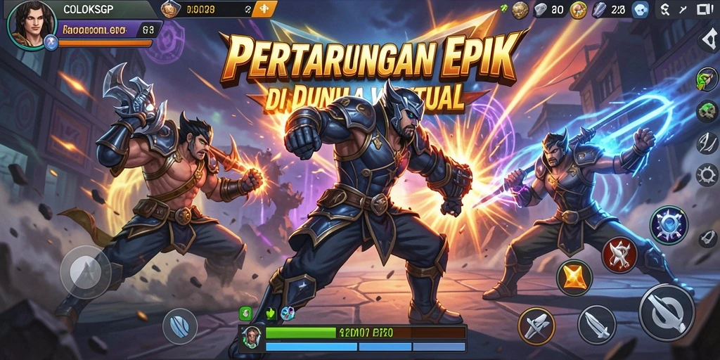 Gameplay Fighting yang seru dan mendebarkan di COLOKSGP.