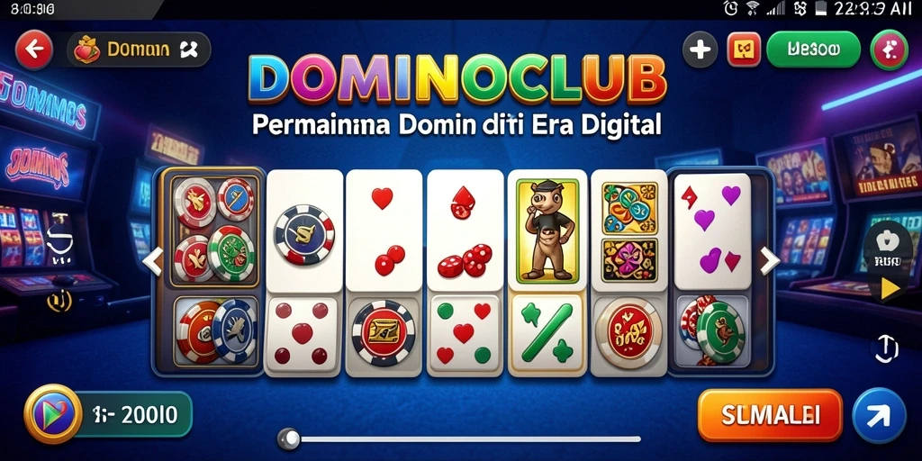 Screenshot gameplay DOMINOCLUB dengan aksi seru dan menantang.