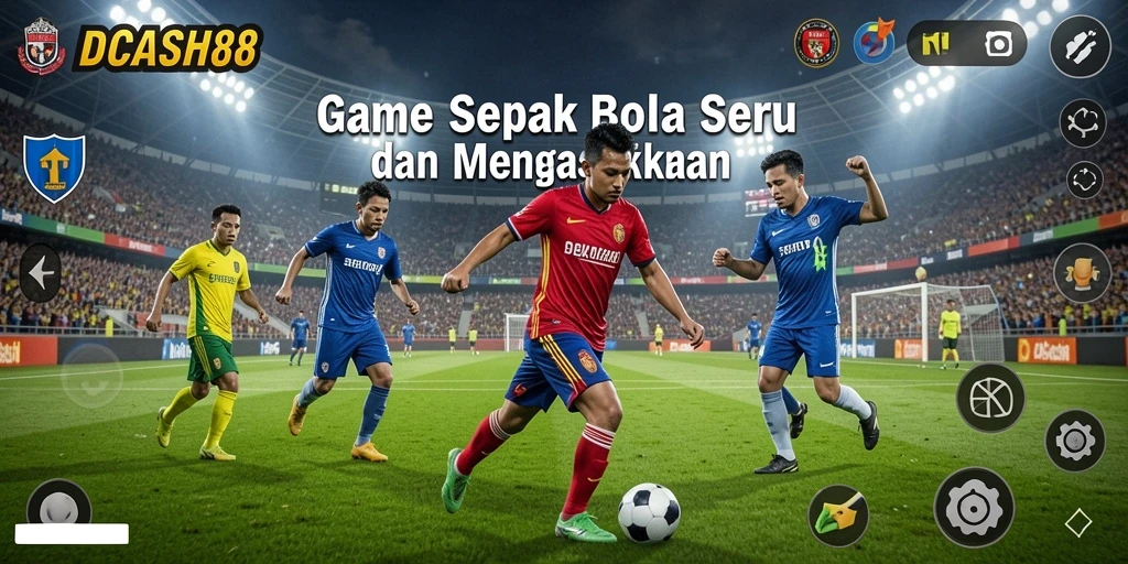 Gameplay menegangkan IDCASH88 dalam pertandingan sepak bola.