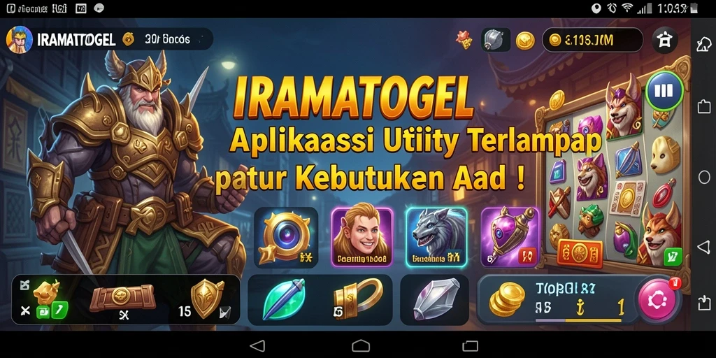 Tampilan antarmuka pengguna IRAMATOGEL yang intuitif dan mudah digunakan.