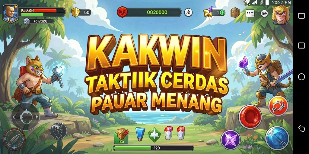 Tampilan gameplay KAKWIN yang penuh strategi dan aksi.