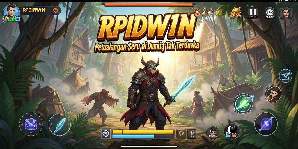Screenshot utama RPIDWIN menunjukkan gameplay seru dan menantang.