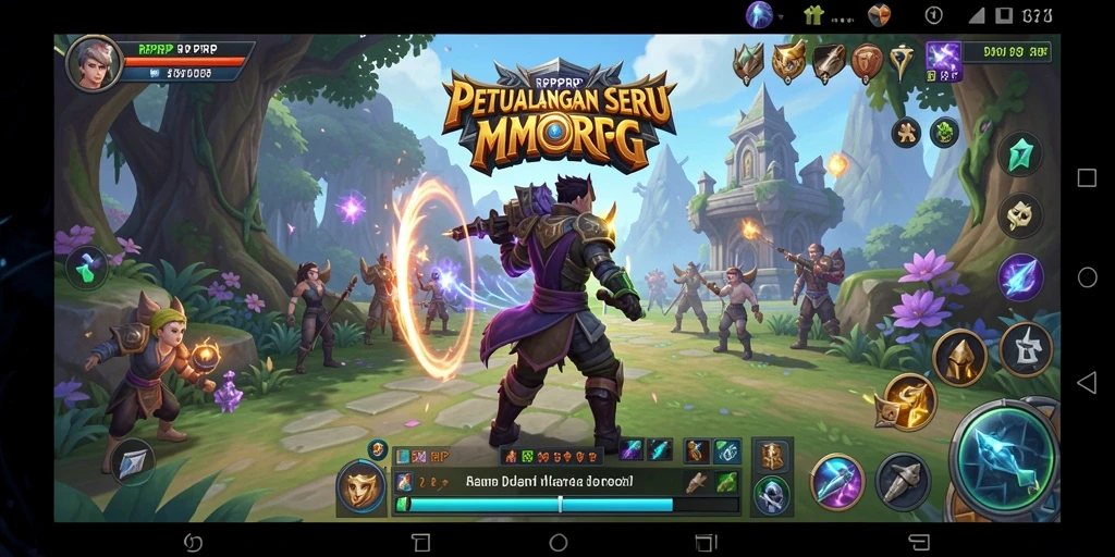 Gameplay seru dan interaktif dalam RPRPRP MMORPG.