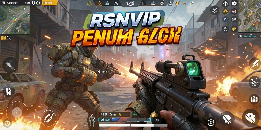 Gameplay seru dalam RSNVIP dengan aksi tembak-menembak yang mendebarkan.