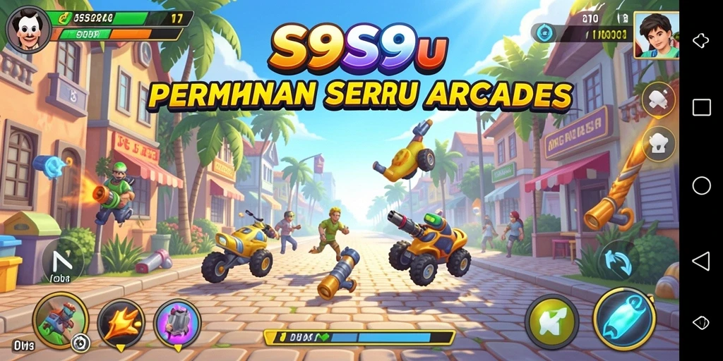 Tampilan gameplay menarik dari S9S9 dengan karakter unik dan level menantang.