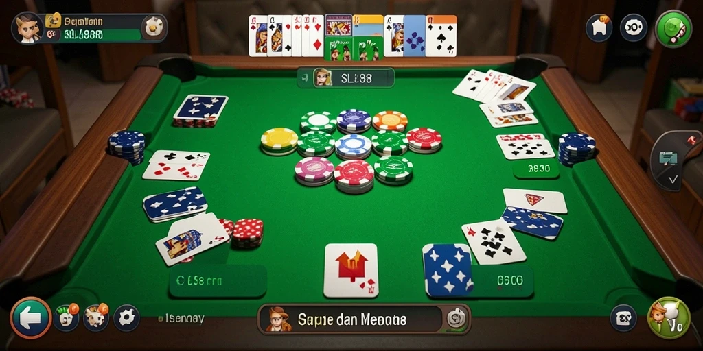 Tampilan gameplay SL888 dengan pengalaman Gaple yang menarik.