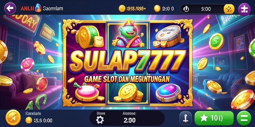 Screenshot SULAP777 menampilkan grafis slot yang menawan dan gameplay menarik.